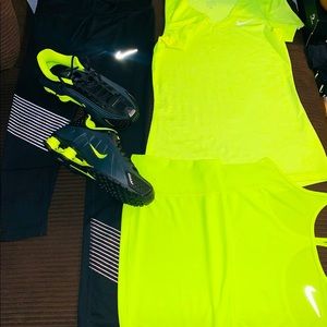 Two Nike suits and a pair of sneakers. Separate $115 or BUNDLE $125 for ALL!